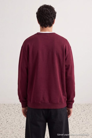 Sudadera oversize - Burdeos