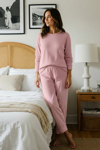 Top y pantalón regular fit - Rosa