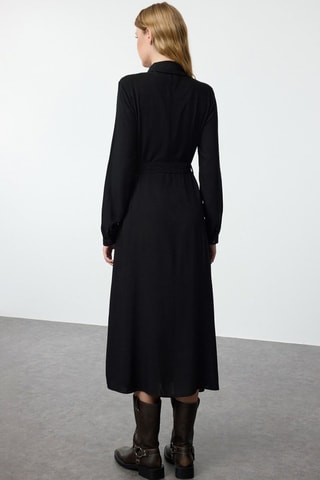 Vestido camisero - Negro