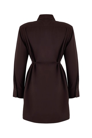 Vestido recto - Marrón