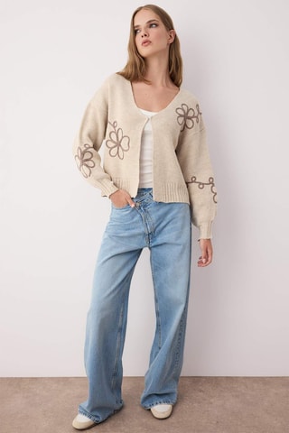 Cárdigan oversize - Beige
