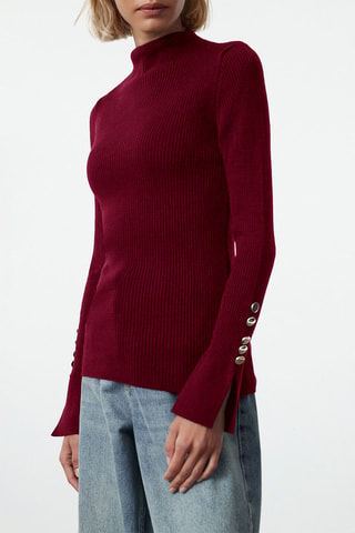 Jersey slim fit - Rojo