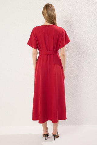 Vestido midi - Rojo
