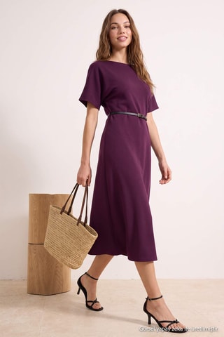 Vestido midi - Violeta