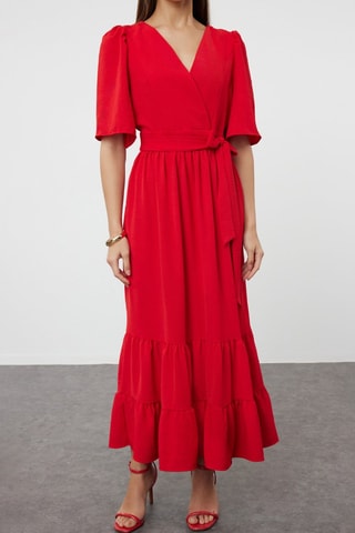 Vestido midi - Rojo