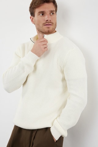 Jersey regular fit - Blanco