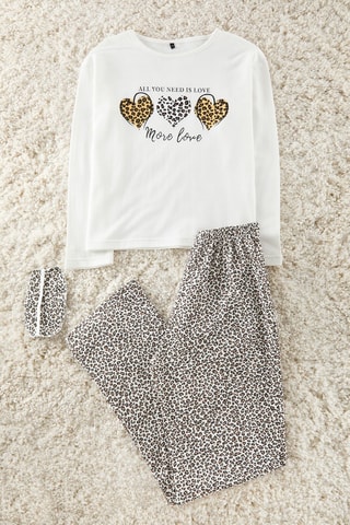 Camiseta y pantalón - Blanco, negro y amarillo