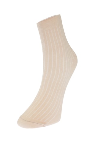 3 pares de calcetines - Beige y marrón