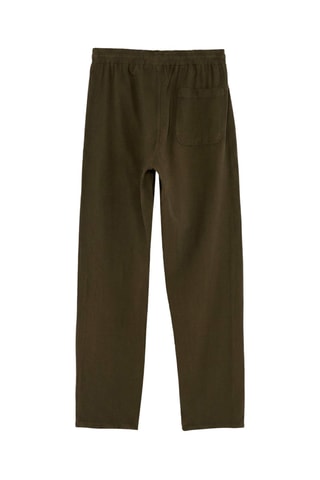 Pantalón straight. - Caqui