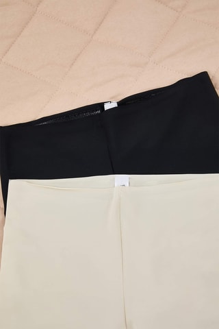 2 mallas de tiro alto - Negro