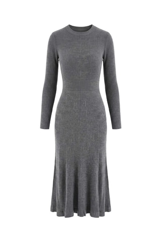 Vestido jersey - Gris oscuro