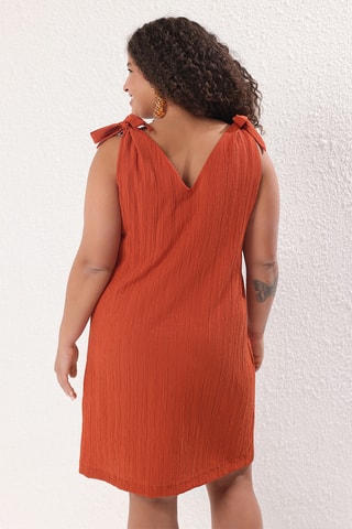Vestido recto - Rojo