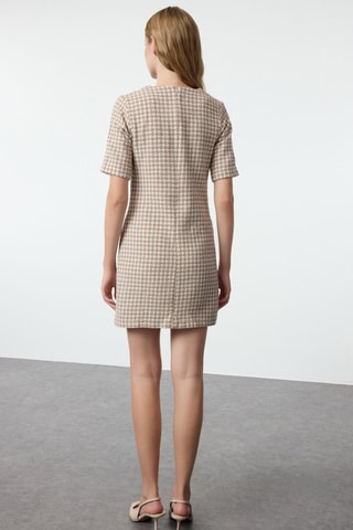 Vestido recto - Beige