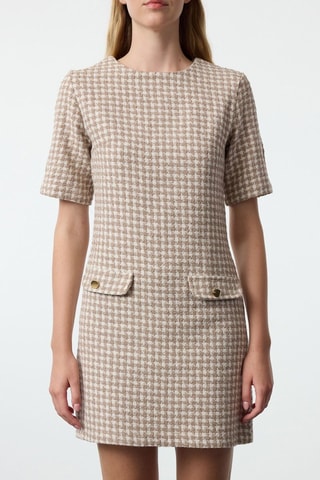 Vestido recto - Beige