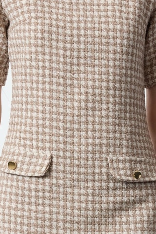 Vestido recto - Beige