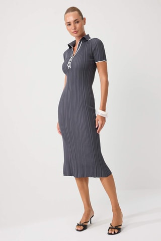 Vestido polo - Gris oscuro