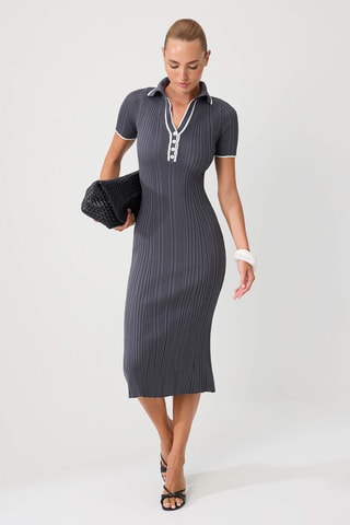 Vestido polo - Gris oscuro