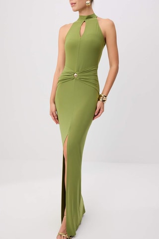 Vestido largo - Verde oscuro