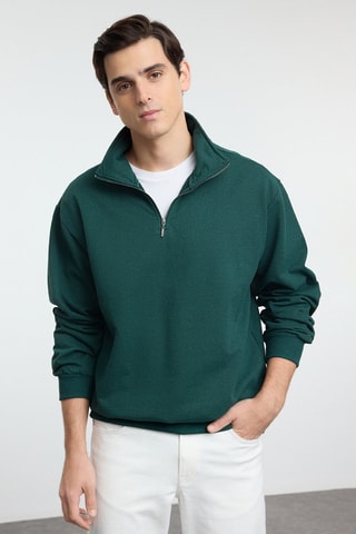 Sudadera oversize - Verde