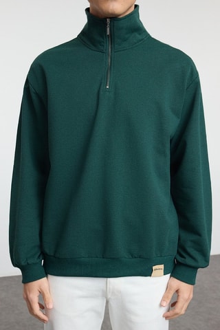 Sudadera oversize - Verde
