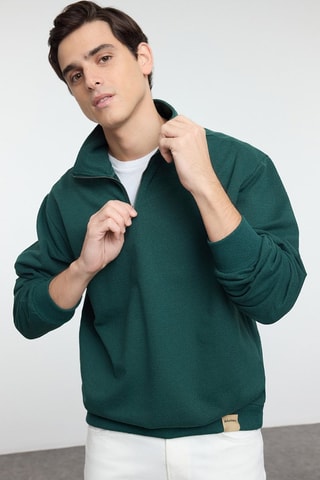 Sudadera oversize - Verde