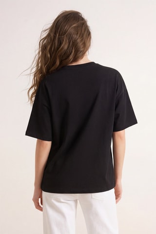 Camiseta oversize - Negro