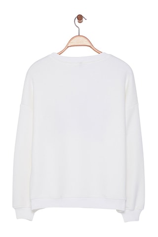 Sudadera regular fit - Blanco, negro y marrón