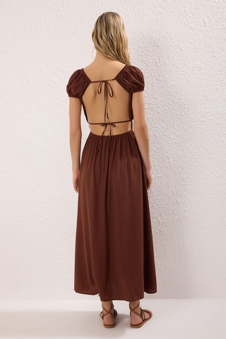Vestido largo - Marrón