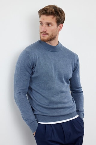 Jersey slim fit - Azul
