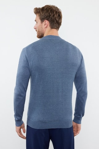 Jersey slim fit - Azul