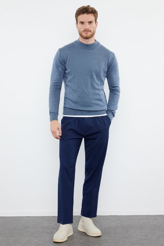 Jersey slim fit - Azul