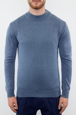 Jersey slim fit - Azul