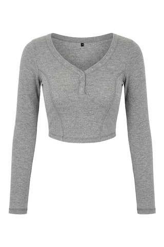 Crop top - Gris