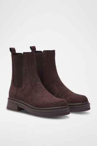 Botines Chelsea de nobuk - Marrón