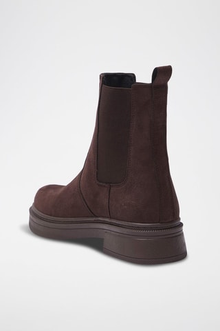 Botines Chelsea de nobuk - Marrón