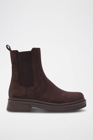 Botines Chelsea de nobuk - Marrón