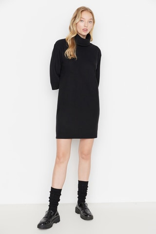 Vestido jersey - Negro