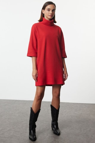 Vestido recto - Rojo