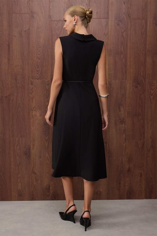 Vestido midi - Negro