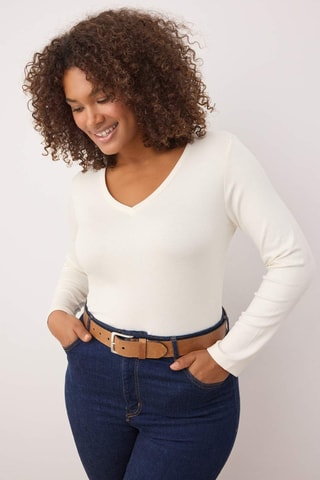 Top slim fit - Blanco