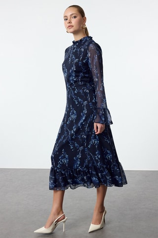 Vestido midi - Azul
