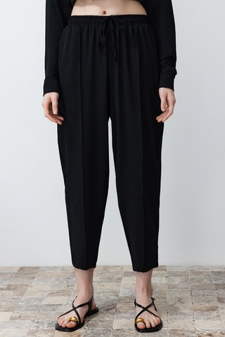 Camisa y pantalón de tiro alto - Negro