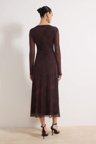 Vestido largo - Marrón