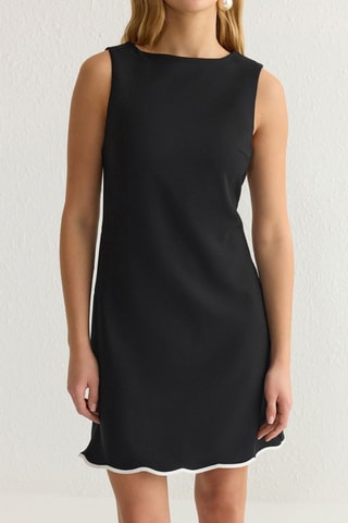 Vestido recto - Negro