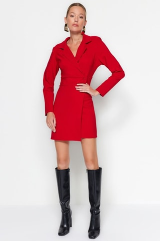 Vestido cruzado - Rojo