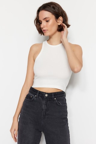 2 crop tops - Negro y blanco