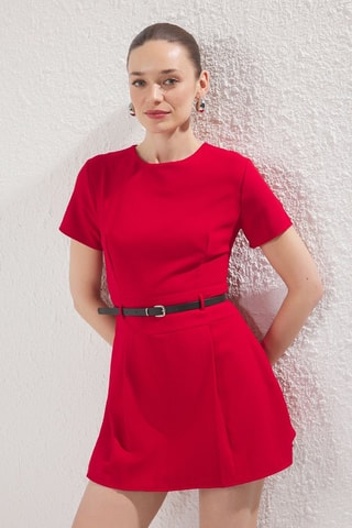 Mono efecto doble prenda - Rojo