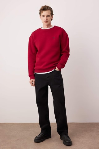 Sudadera oversize - Rojo