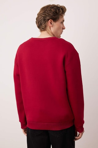 Sudadera oversize - Rojo