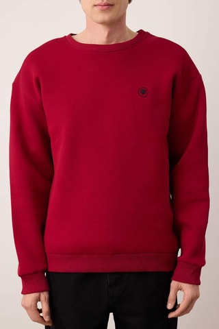 Sudadera oversize - Rojo